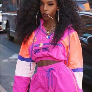 Vibrant Pink and Orange Women's Set